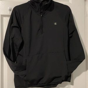 Black quarter zip sweater